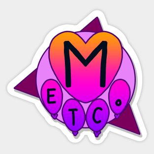 Mumble Etc. Logo (Geometric) Sticker